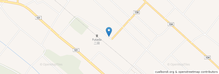 Mapa de ubicacion de キッチンあかり en Japan, Präfektur Akita, 潟上市.