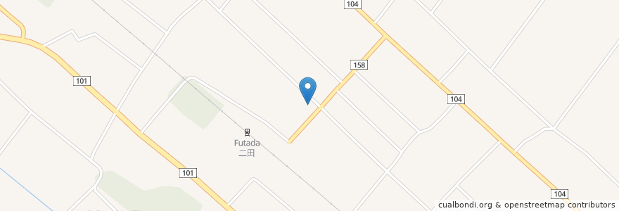 Mapa de ubicacion de 秋田信用金庫 天王支店 en 日本, 秋田県, 潟上市.