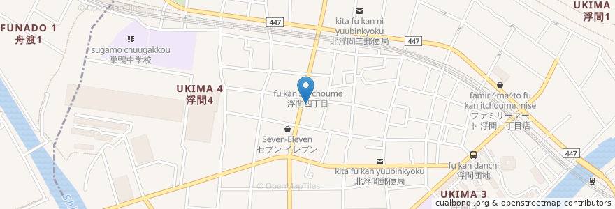 Mapa de ubicacion de 露天風呂 ゆの花 en Япония, Токио, Итабаси, Кита.