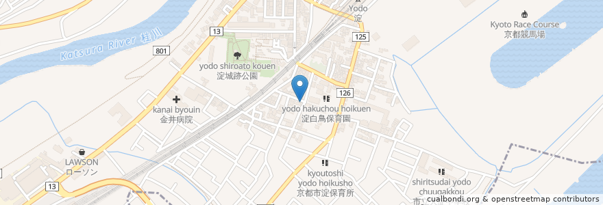 Mapa de ubicacion de ポニー en Jepun, 京都府, 京都市, 伏見区.
