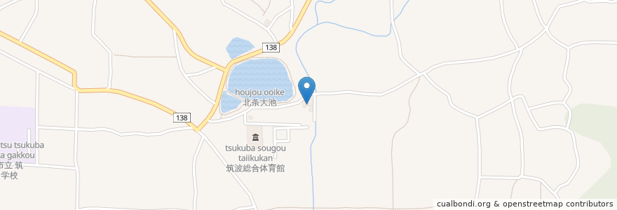 Mapa de ubicacion de つくば市市民研修センター en Japão, 茨城県, つくば市.