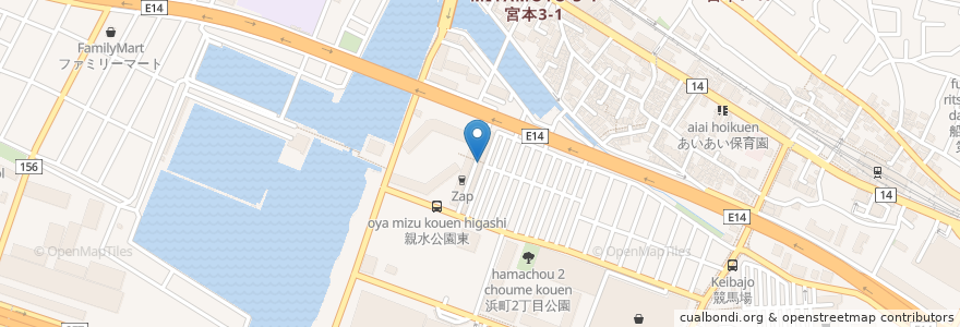 Mapa de ubicacion de Kimidori en 日本, 千葉県, 船橋市.