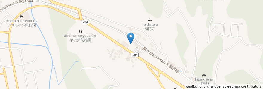 Mapa de ubicacion de 気仙沼駅前プラザ en Japon, Préfecture De Miyagi, 気仙沼市.