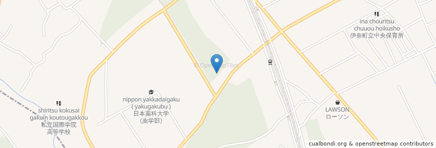 Mapa de ubicacion de デイサービスセンターふくろうの杜 en Jepun, 埼玉県, 北足立郡, 伊奈町.