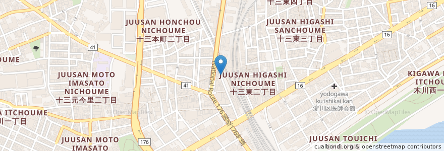 Mapa de ubicacion de カラオケMAMBO en Japan, 大阪府, Osaka, 淀川区.