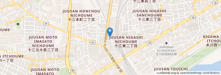 Mapa de ubicacion de ROCCO en ژاپن, 大阪府, 大阪市, 淀川区.