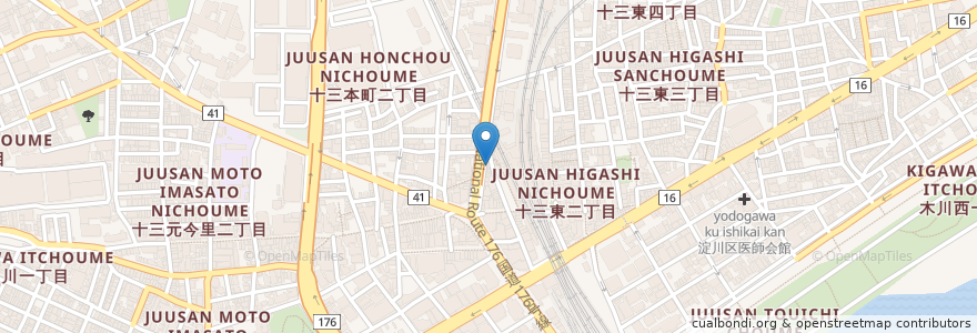 Mapa de ubicacion de 味処はせ川 en Japon, Préfecture D'Osaka, 大阪市, 淀川区.