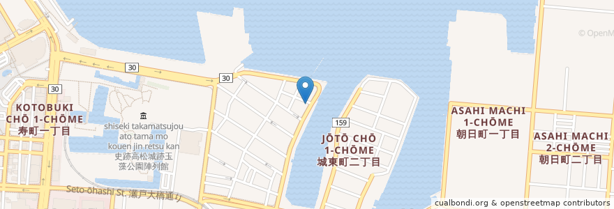 Mapa de ubicacion de KIRIN en Japon, Préfecture De Kagawa, 高松市.