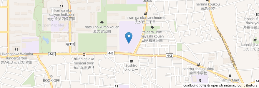 Mapa de ubicacion de 文化交流ひろば en Japão, Tóquio, 練馬区.
