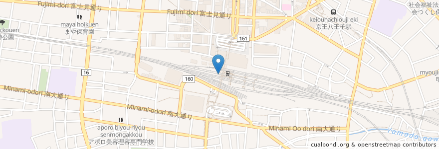 Mapa de ubicacion de Beck's Coffee Shop en Giappone, Tokyo, 八王子市.