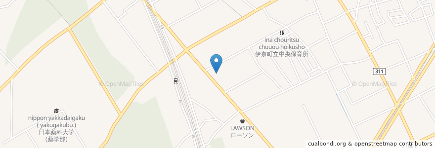 Mapa de ubicacion de ㈱今井 上尾営業所 en Japón, Prefectura De Saitama, 北足立郡, 伊奈町.