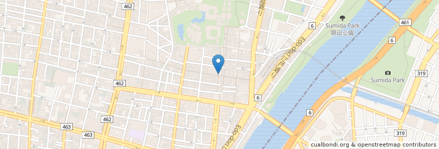 Mapa de ubicacion de 舟和 仲見世 3号店 en اليابان, 東京都, 台東区.