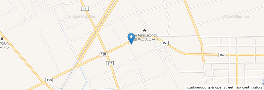 Mapa de ubicacion de 細田食堂 en Japón, Prefectura De Saitama, 北足立郡, 伊奈町.