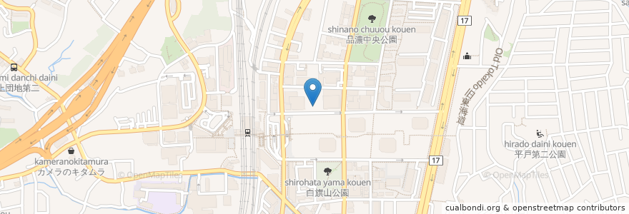 Mapa de ubicacion de 東戸塚にしかわクリニック en 일본, 가나가와현, 요코하마시, 戸塚区.