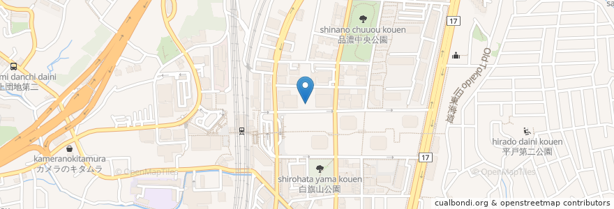 Mapa de ubicacion de 東とつか整形外科クリニック en Japan, 神奈川県, Yokohama, 戸塚区.