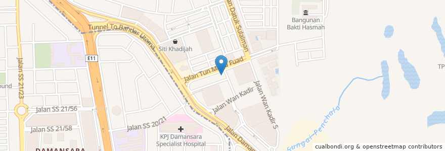 Mapa de ubicacion de SLF Performance Center en Malaysia, Selangor, Petaling Jaya.