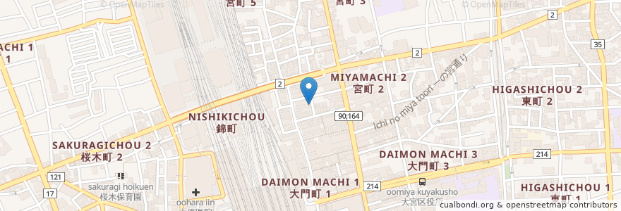Mapa de ubicacion de SeaGull en 일본, 사이타마현, さいたま市, 大宮区.