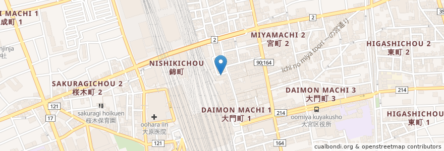 Mapa de ubicacion de 俺んち来る？ en Japonya, 埼玉県, さいたま市, 大宮区.