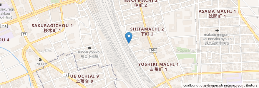 Mapa de ubicacion de 肉の田むら en Jepun, 埼玉県, さいたま市, 大宮区.
