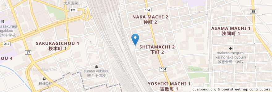 Mapa de ubicacion de 酒蔵 力 en 日本, 埼玉県, さいたま市, 大宮区.