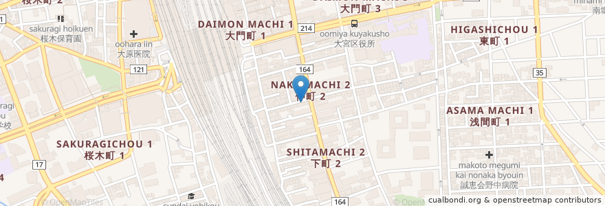 Mapa de ubicacion de 一軒め酒場 en Japón, Prefectura De Saitama, Saitama, Omiya.