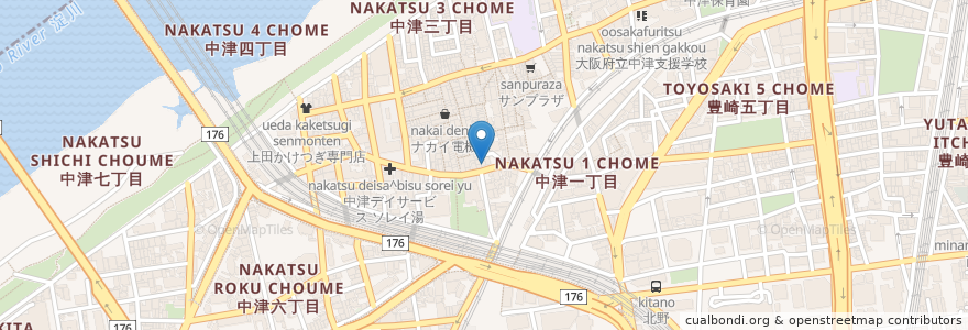 Mapa de ubicacion de DIAMOND BIRYANI en Jepun, 大阪府, 大阪市, 北区.