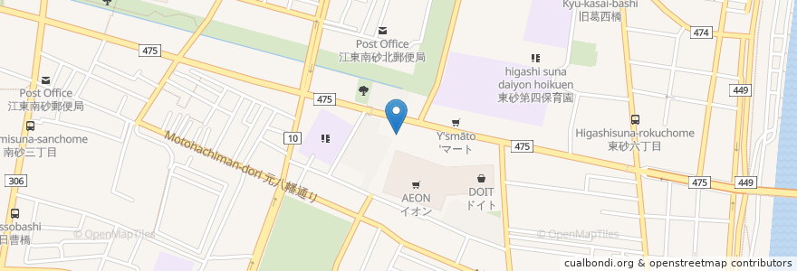 Mapa de ubicacion de サーティワンアイスクリーム en Japão, Tóquio, 江東区.