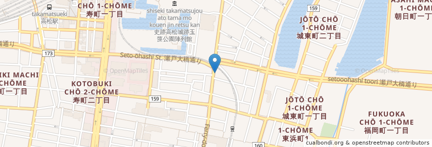 Mapa de ubicacion de たまも動物病院 en 日本, 香川县, 高松市.