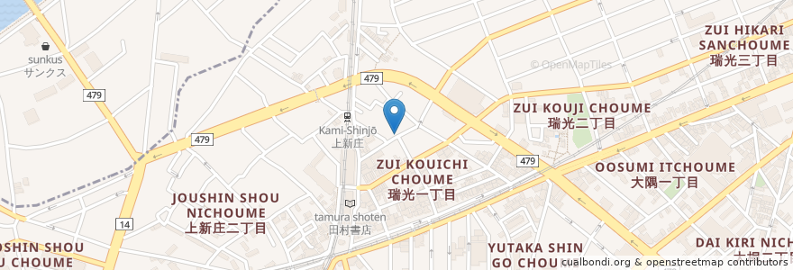 Mapa de ubicacion de ガウラブ en Japon, Préfecture D'Osaka, 大阪市, 東淀川区.