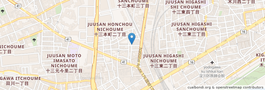 Mapa de ubicacion de 自家製うどん 優曇庵 en ژاپن, 大阪府, 大阪市, 淀川区.