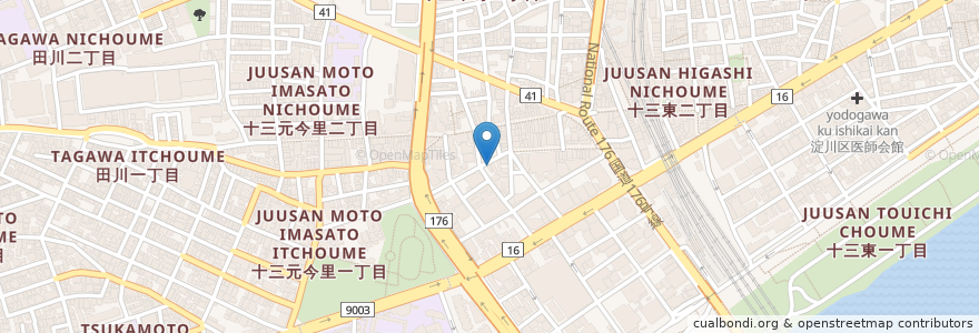 Mapa de ubicacion de 焼肉大衆酒場 真肉焼屋 en Giappone, Prefettura Di Osaka, 大阪市, 淀川区.