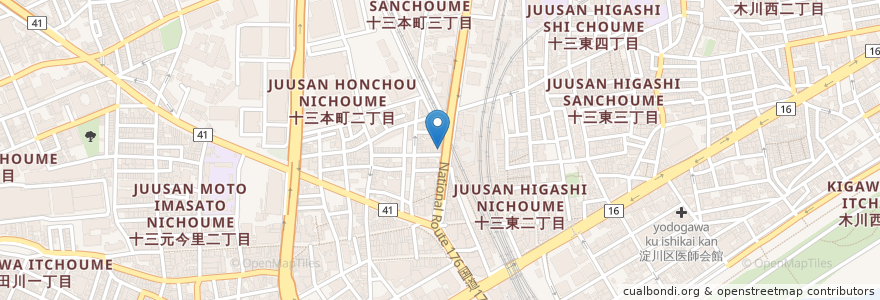 Mapa de ubicacion de 持ち込み鉄板居酒屋 Obaaaaanail en Japão, 大阪府, 大阪市, 淀川区.