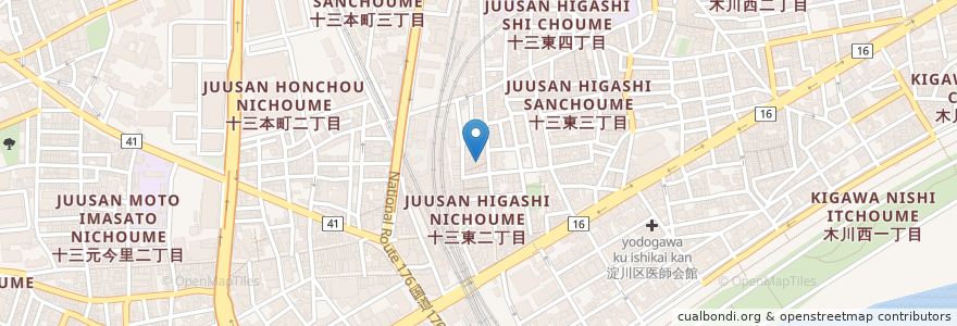 Mapa de ubicacion de とんかつ 大富士 en ژاپن, 大阪府, 大阪市, 淀川区.