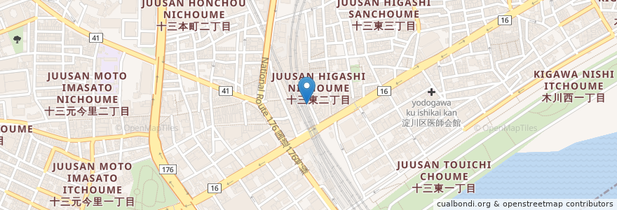 Mapa de ubicacion de 銀だこ en 일본, 오사카부, 오사카, 淀川区.