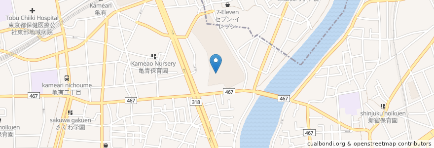 Mapa de ubicacion de マクドナルド en Giappone, Tokyo, 葛飾区.