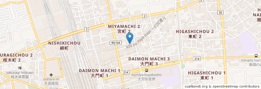 Mapa de ubicacion de T.T.Cucina en Jepun, 埼玉県, さいたま市, 大宮区.