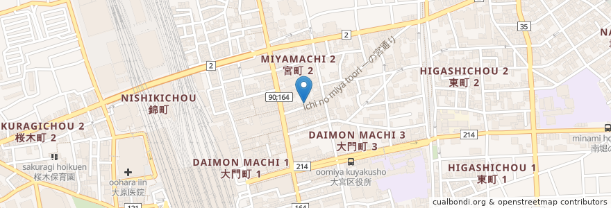 Mapa de ubicacion de ジャンクガレッジ en Japon, Préfecture De Saitama, さいたま市, 大宮区.