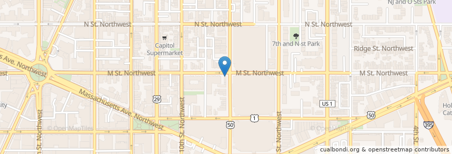 Mapa de ubicacion de First Cup Cafe en United States, District Of Columbia, Washington.