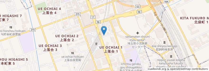 Mapa de ubicacion de 串焼亭ねぎ en Japão, 埼玉県, さいたま市, 中央区.