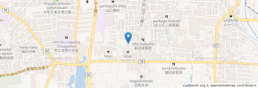 Mapa de ubicacion de きのめ en اليابان, 京都府, 長岡京市.