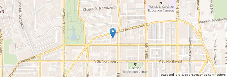 Mapa de ubicacion de Grady's en Estados Unidos De América, Washington D. C., Washington.