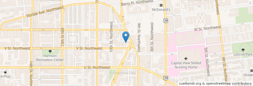 Mapa de ubicacion de Duffy's Irish Pub en 미국, 워싱턴 D.C., 워싱턴.