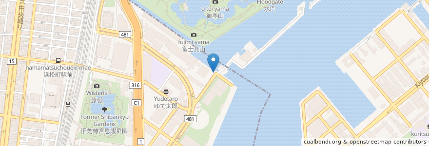 Mapa de ubicacion de aaaaaa en 日本, 東京都, 港区.