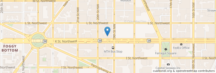 Mapa de ubicacion de BB&T en Estados Unidos De América, Washington D. C., Washington.