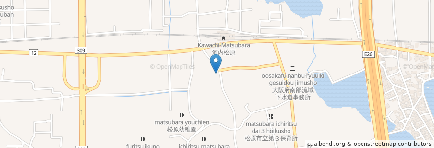 Mapa de ubicacion de 大衆酒場 こづち en Japan, Osaka Prefecture, Matsubara.