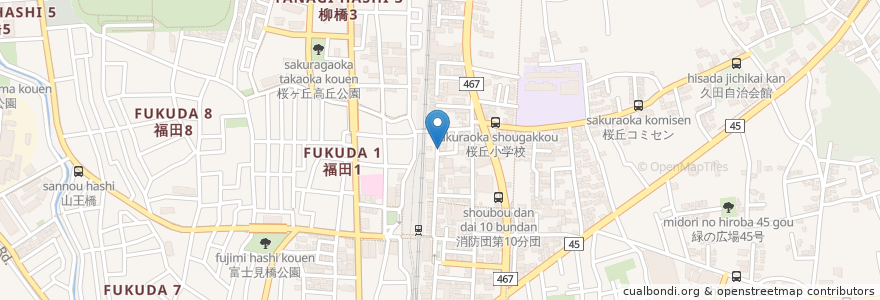 Mapa de ubicacion de 俺ん家 en ژاپن, 神奈川県, 大和市.