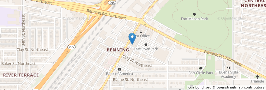 Mapa de ubicacion de Citibank en 미국, 워싱턴 D.C., 워싱턴.