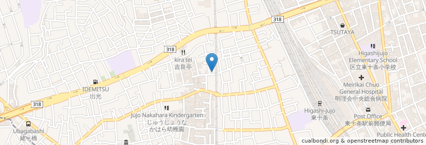 Mapa de ubicacion de 松の湯(跡) en ژاپن, 東京都, 北区.