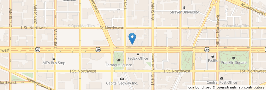 Mapa de ubicacion de PNC Bank en الولايات المتّحدة الأمريكيّة, واشنطن العاصمة, Washington.
