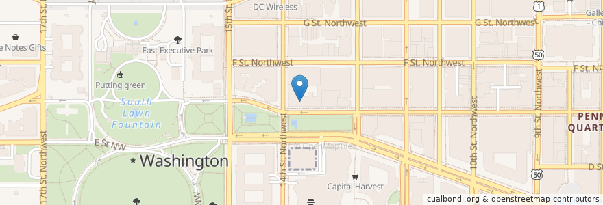 Mapa de ubicacion de PNC Bank en Verenigde Staten, Washington D.C., Washington.